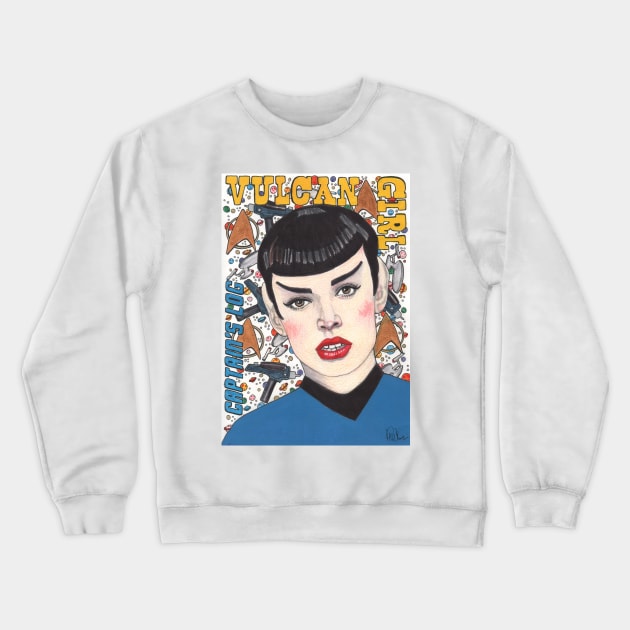 Vulcan Girl Crewneck Sweatshirt by paulnelsonesch